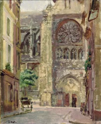 La Rue Pecquet, Dieppe, ca. 1907